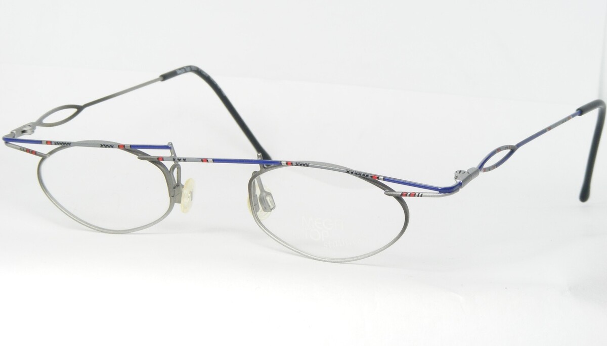 Vintage Mega Top Von Yabi Spirit 653 F1323 Bunt Einzigartig Brille 41-18... - $58.40