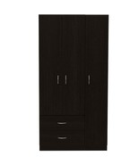 Three Door Armoire Clark, Bedroom, Black - £558.28 GBP