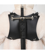 Medieval back strap Gothic samurai sword scabbard knife holder, Cosplay ... - $39.60