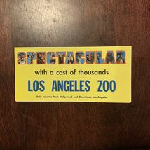 Vintage Los Angeles Zoo Travel Guide Brochure California Pamphlet - $8.82