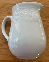 Gibson Embossed Raised Fruit White Pitcher 64 oz - $7.42