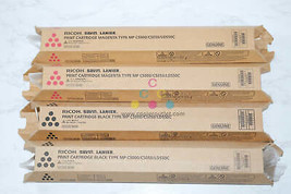 4 New OEM Ricoh C5000, C5050, LD550C MMKK Print Cartridges 841284, 841286 - $158.40