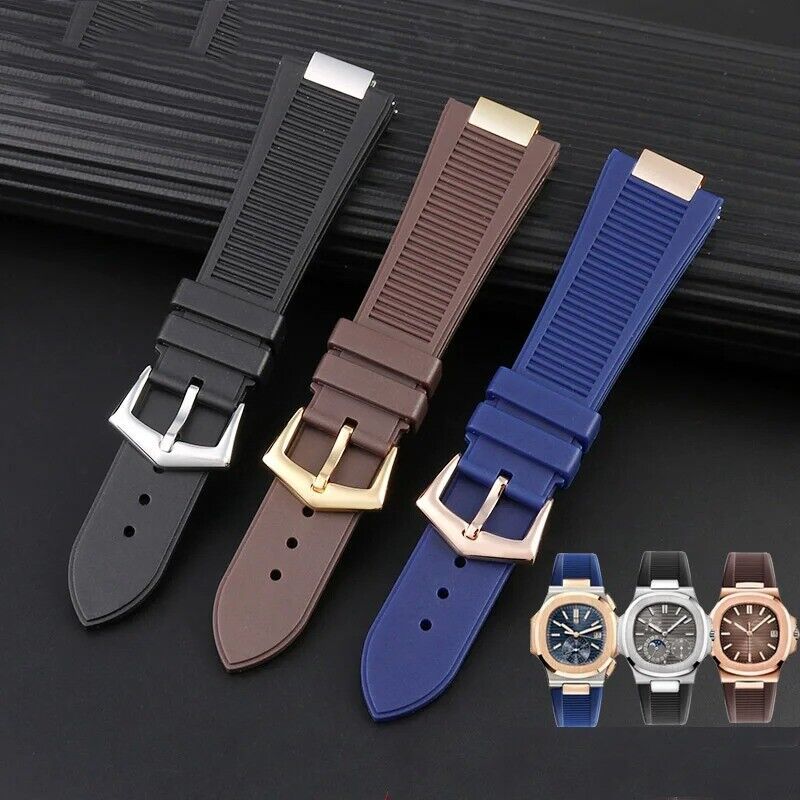 25x13mm Silicone Rubber Watch Band Strap Fit for Patek Philippe Nautilus - $18.08 - $36.78