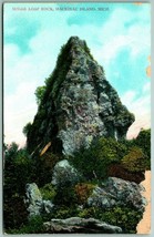 Sugar Loaf Rock Mackinac Island Michigan MI UNP DB Postcard G1 - £2.29 GBP