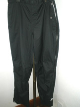 Men&#39;s Adidas Climaproof Storm Black Full Leg Zip Golf Outdoors Pants Sz ... - $74.24