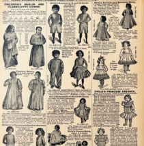1901 Kid&#39;s Skirts Gowns Reproduction Advertisement Sears Fashion Clothin... - $19.99