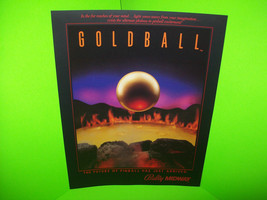 Gold Ball 1983 Original NOS Pinball Machine Flipper Game Flyer Vintage R... - £22.14 GBP