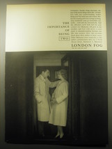 1959 London Fog London and Duchess Maincoats Ad - The importance of being two - £11.98 GBP