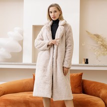 New Women Long Loose Winter Faux Coat Soft Women Street Style Faux Leather Coats - £75.90 GBP