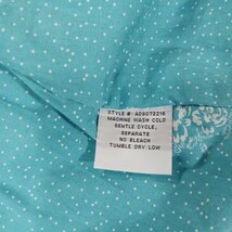 Adiktd RN#100306 Women's Turquoise Full Zip Sleeveless Vest Size Medium image 4