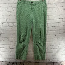 Banana Republic Pants womens Sz 4 Green Blue Polka Dots  - £10.67 GBP