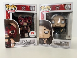 WWE Funko Pop Kane 33 Walgreens Exclusive + Undertaker 69 - £30.91 GBP