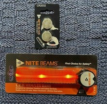 Nite Beams LED ankle / arm reflective safety gear for nighttime activities, NIB - £6.03 GBP