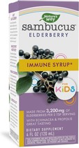 Nature&#39;s Way Sambucus Elderberry Immune Syrup for Kids with Echinacea &amp; Propolis - £23.97 GBP