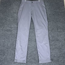 Under Armour Showdown Pants Mens 34x34 (33x33) Grey Golf Chino Performan... - $23.28