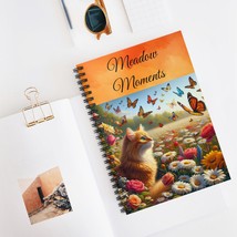Whimsical Cat Themed Spiral Notebook, Meadow Moments Journal, Cute Writi... - €14,66 EUR