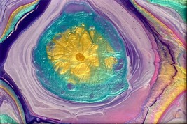 Original Art “Kaleidoscope Sun” Acrylic &amp; Resin Painting by Tristina Dietz Elmes - £63.00 GBP