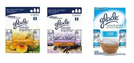 Glade Sense &amp; Spray Variety Pack: Hawaiian Breeze, Lavender Vanilla, Clean Linen - £78.32 GBP