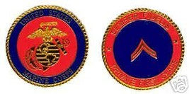 Usmc Marine Corps Private 1ST Class Red Challenge Coin - £29.56 GBP