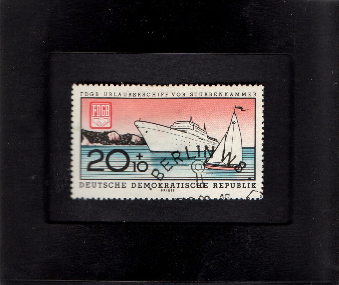  Tchotchke Frame Stamp Art - Steamship and Sailboat - $8.99