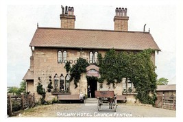 ptc5095 - Yorks - Church Fenton Village, Railway Hotel, early 1900s - print 6x4 - £2.19 GBP