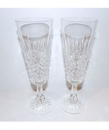 WATERFORD CRYSTAL KENMARE PAIR OF 8&quot; CHAMPAGNE FLUTES~VINTAGE~STUNNING~ - £85.44 GBP