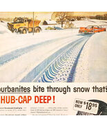 1959 GoodYear Suburbanite Snow Tires Advertisement Automobilia Snowplow ... - €11,59 EUR