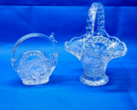 Vintage HOFBAUER BYRDES Collection - Pair Of 2 MATCHED Lead Crystal Baskets - £44.31 GBP