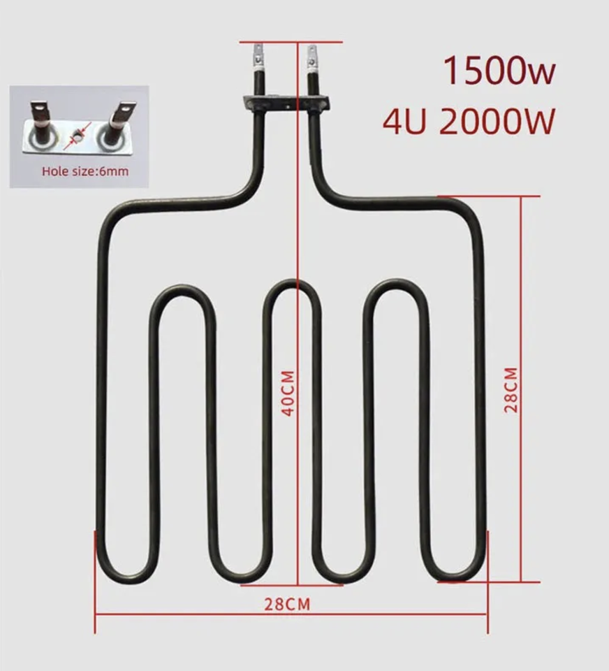 Electric Heating Element Stainless Steel Tubular Oven Sauna Stove Baking Heater