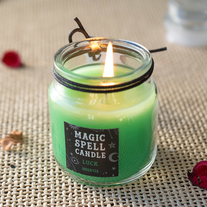Set of 6 Wicca Halloween Ritual Magic Scented Spell Candle in Glass Jars Item image 4