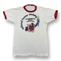 Vintage 70s Hazelwood West Wildcats Graphic School Thin Ringer T Shirt 1... - $44.54