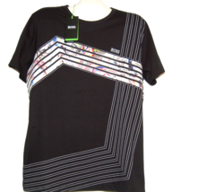 Hugo Boss Men&#39;s Black Logo Print Cotton T-Shirt Shirt Size 2XL - £89.99 GBP