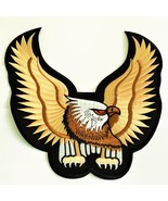 Large Back Patch American Eagle DIY Embroidered Iron On 9 x 9 Inches Pat... - $26.79