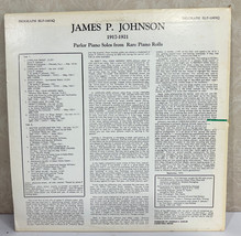 James P. Johnson Parlor Piano Solos Rare Piano Rolls 12&quot; Vintage Vinyl L... - £11.29 GBP