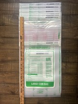 (7) Large Coin Bags/Retail Deposit Bags, 12”x 23”- Tamper Resistant Bags - $9.99