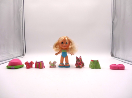 Fisher Price Snap n Style Elena  7&quot; Doll And Clothes Lot - $22.77
