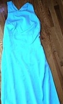 NWT $251 WOMENS JOANIE G. BLUE TOPAZ DRESS 6 BRIDES MAG - £23.97 GBP