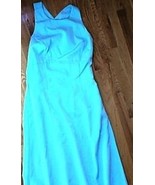 NWT $251 WOMENS JOANIE G. BLUE TOPAZ DRESS 6 BRIDES MAG - £23.71 GBP