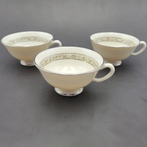 Lenox Springdale Replacement Cups Set of 3 Platinum Trim Vintage USA - £14.69 GBP