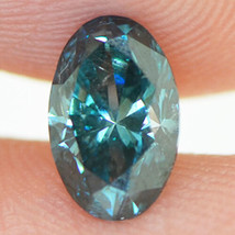 Fancy Blue Diamond Loose Oval Shape VS2 Natural Enhanced Polished 1.02 Carat - £1,154.85 GBP