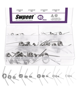 45-Piece Stainless Steel Torsion Springs Assortment Kit for DIY Projects - £16.84 GBP