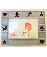 Brushed Pewter Baby Frame 3.5 x 5 Cut Out Designs 32403512 - $24.99