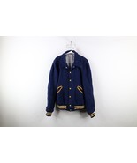 Vintage 70s Streetwear Mens XL Thrashed Wool ACS Athens Greece Varsity J... - $148.87 CAD