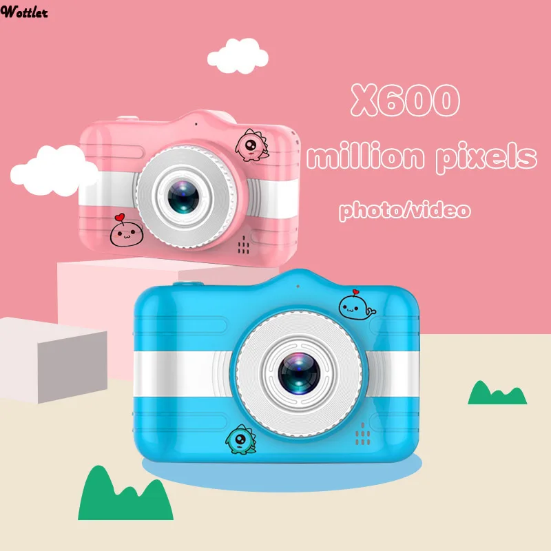 Kids Camera Mini HD Digital Zoom 3.5 Inch Large Screen Cute Cartoon Cam ... - £9.41 GBP+