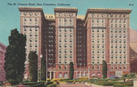 St. Francis Hotel San Francisco California CA Postcard B10 - £2.38 GBP