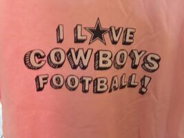 DALLAS COWBOYS " Girls Pink T-Shirt" New With Tags  YOUTH Size (7) Retai... - $8.91