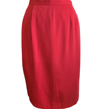 Vintage Red High Waisted Pencil Skirt Size 6 - £27.63 GBP