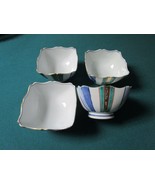 4 Chinese Ceramic Serving Bowls Hand Painted - $652.86 MXN
