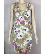 Ann Taylor Loft Womens 10 Petites Dress Floral Tank Ruffled Lined Dress - $44.55