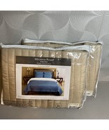 Melange Home Plaza Silk Sham (2) Taupe Silk Quilted Sham - $93.80